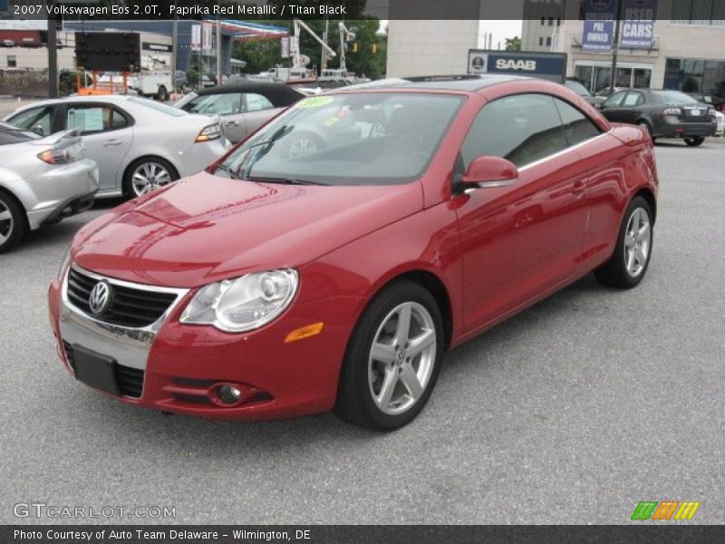 Paprika Red Metallic / Titan Black 2007 Volkswagen Eos 2.0T