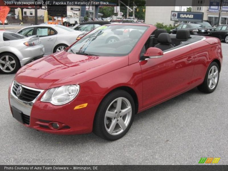 Paprika Red Metallic / Titan Black 2007 Volkswagen Eos 2.0T
