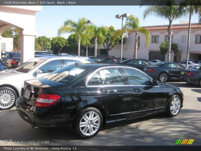 Black / Black 2008 Mercedes-Benz C 300 Sport