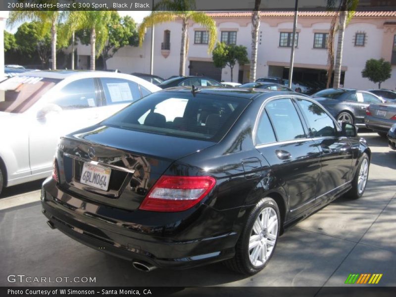 Black / Black 2008 Mercedes-Benz C 300 Sport