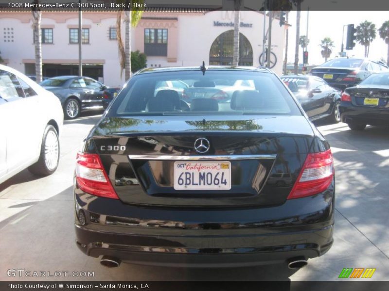 Black / Black 2008 Mercedes-Benz C 300 Sport