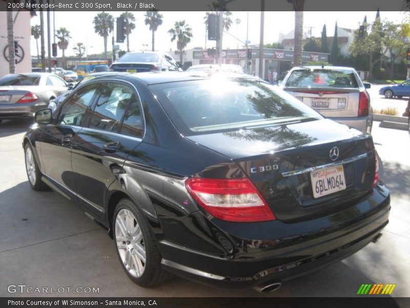 Black / Black 2008 Mercedes-Benz C 300 Sport