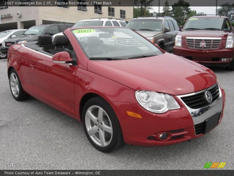 Paprika Red Metallic / Titan Black 2007 Volkswagen Eos 2.0T