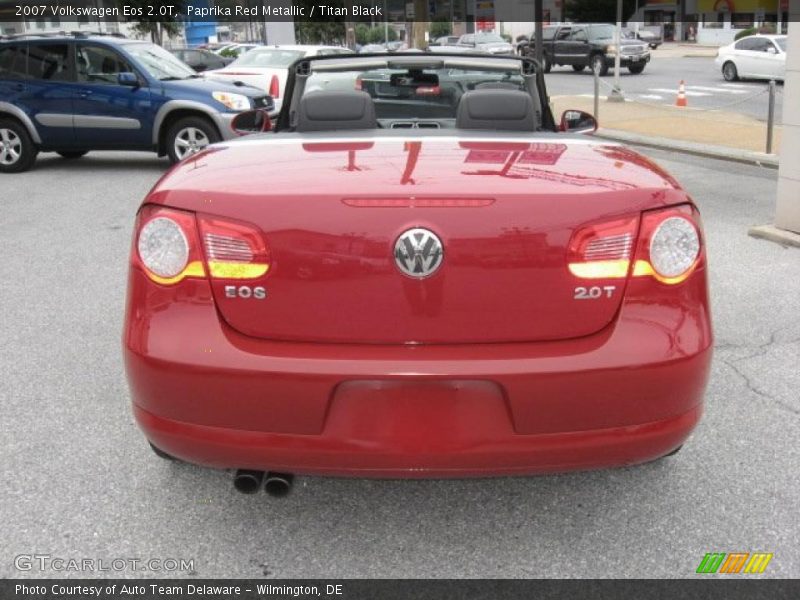 Paprika Red Metallic / Titan Black 2007 Volkswagen Eos 2.0T