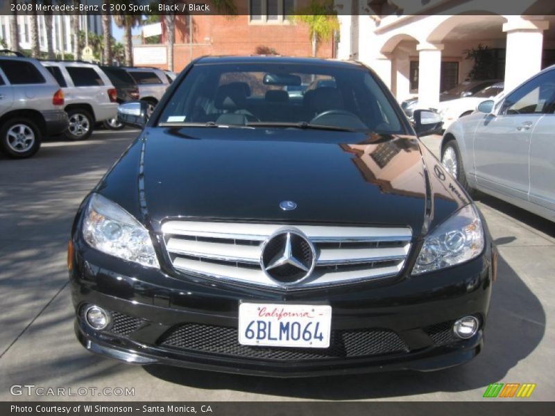 Black / Black 2008 Mercedes-Benz C 300 Sport
