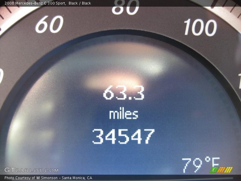 Black / Black 2008 Mercedes-Benz C 300 Sport
