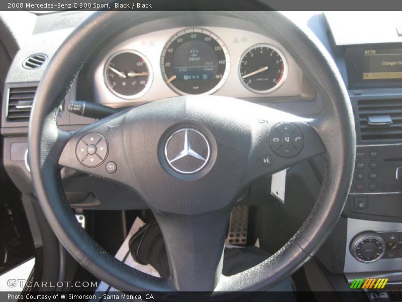 Black / Black 2008 Mercedes-Benz C 300 Sport