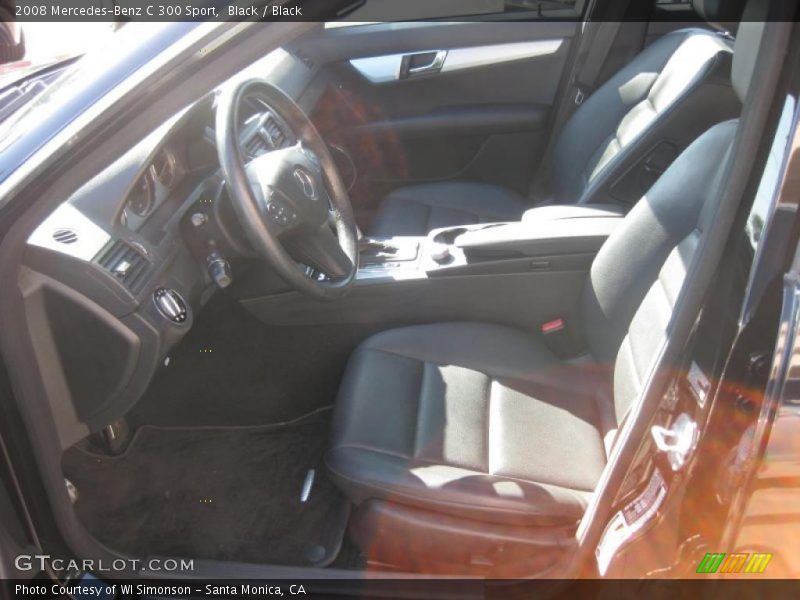 Black / Black 2008 Mercedes-Benz C 300 Sport