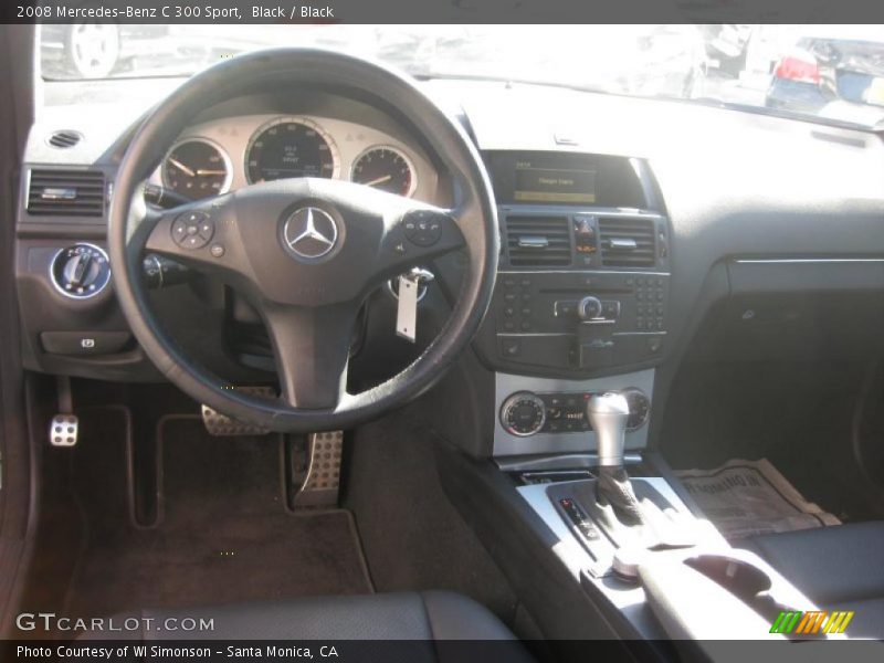 Black / Black 2008 Mercedes-Benz C 300 Sport