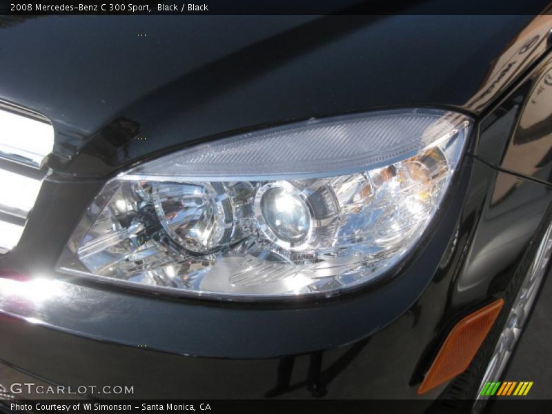 Black / Black 2008 Mercedes-Benz C 300 Sport