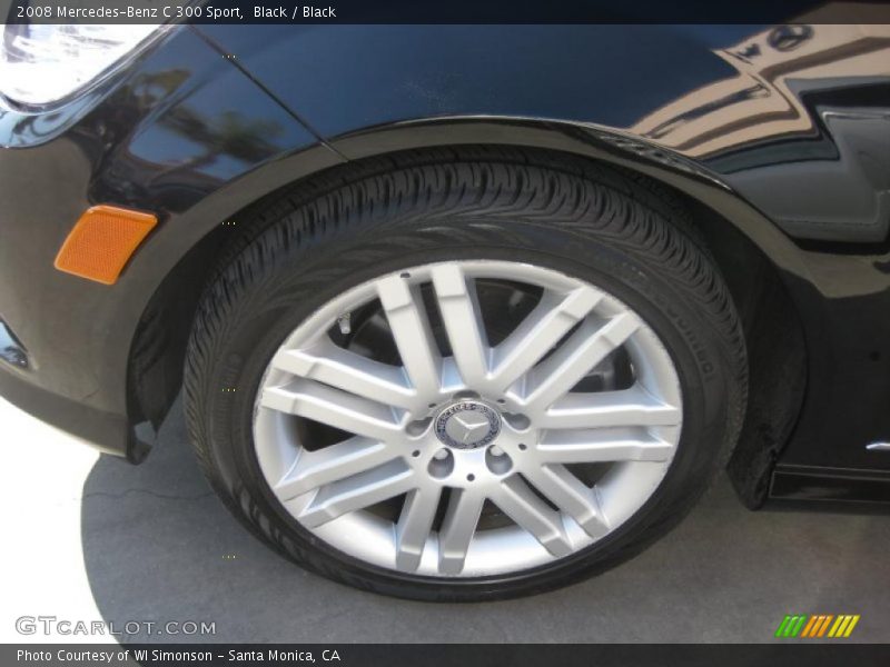 Black / Black 2008 Mercedes-Benz C 300 Sport