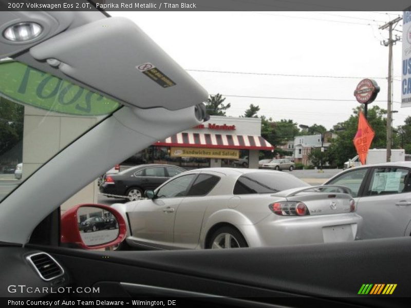 Paprika Red Metallic / Titan Black 2007 Volkswagen Eos 2.0T