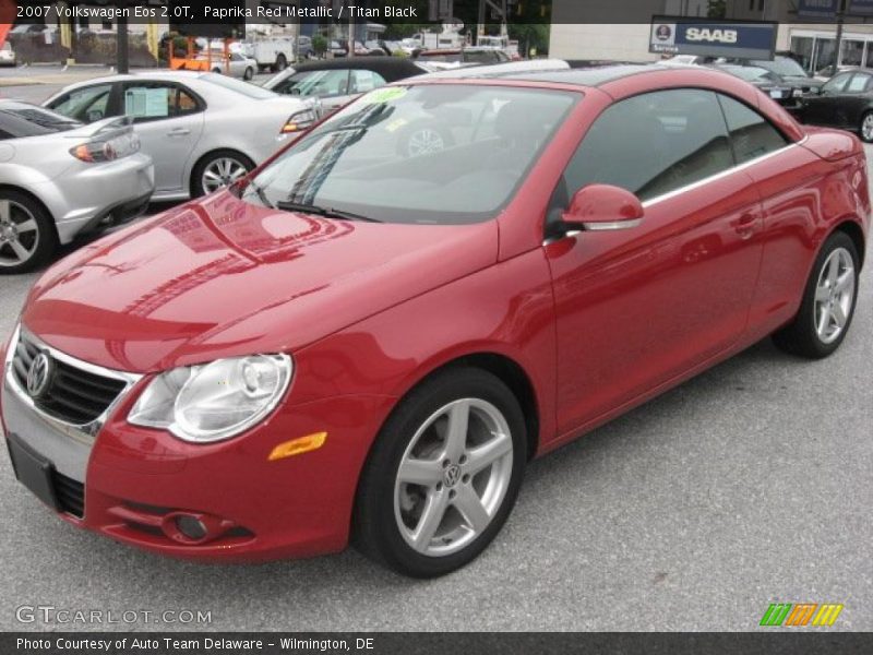 Paprika Red Metallic / Titan Black 2007 Volkswagen Eos 2.0T