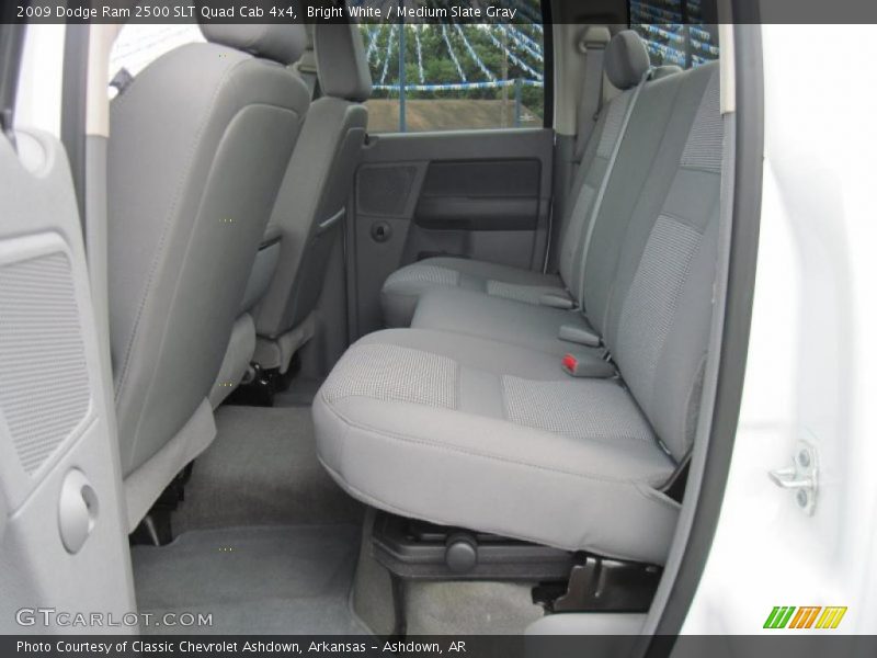 Bright White / Medium Slate Gray 2009 Dodge Ram 2500 SLT Quad Cab 4x4