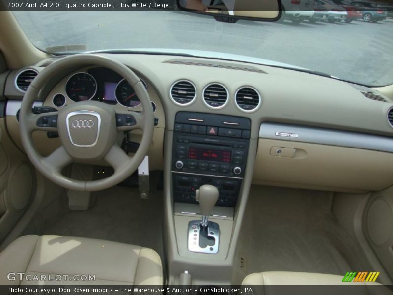 Ibis White / Beige 2007 Audi A4 2.0T quattro Cabriolet