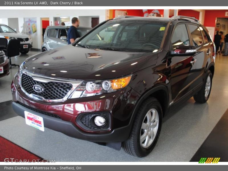 Dark Cherry / Black 2011 Kia Sorento LX AWD