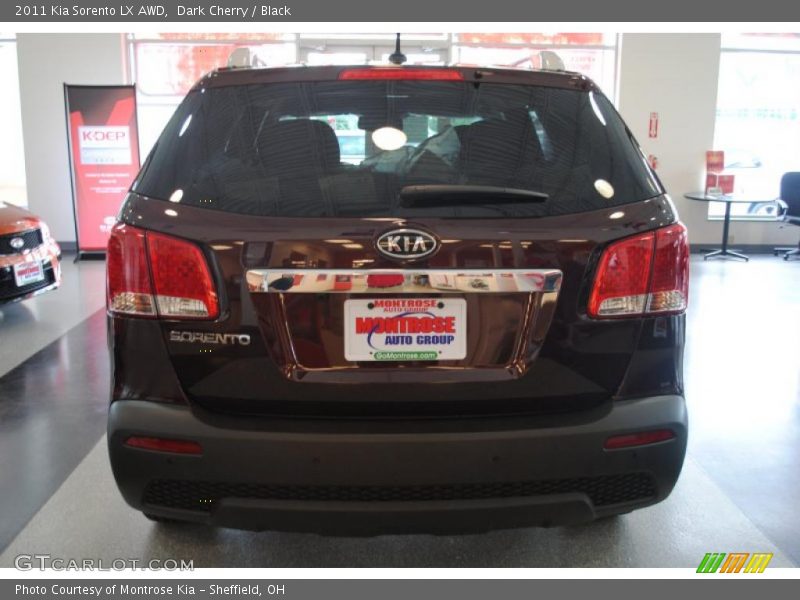 Dark Cherry / Black 2011 Kia Sorento LX AWD