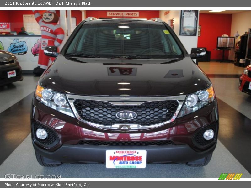 Dark Cherry / Black 2011 Kia Sorento LX AWD