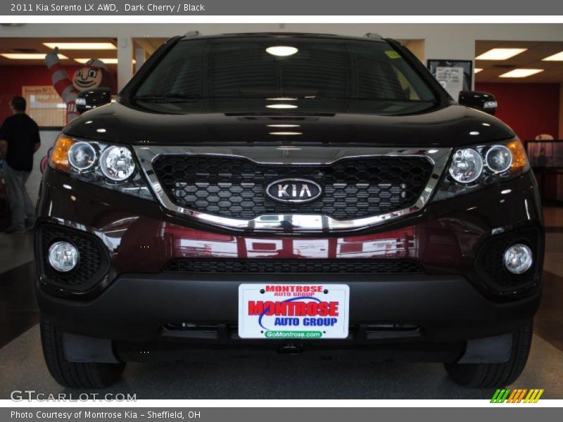 Dark Cherry / Black 2011 Kia Sorento LX AWD