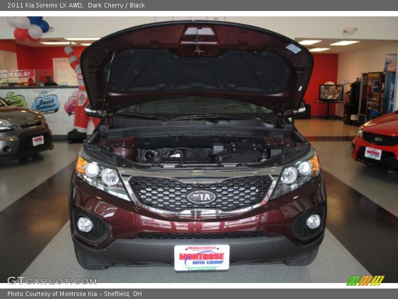 Dark Cherry / Black 2011 Kia Sorento LX AWD