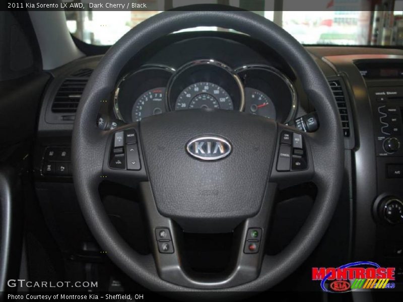 Dark Cherry / Black 2011 Kia Sorento LX AWD