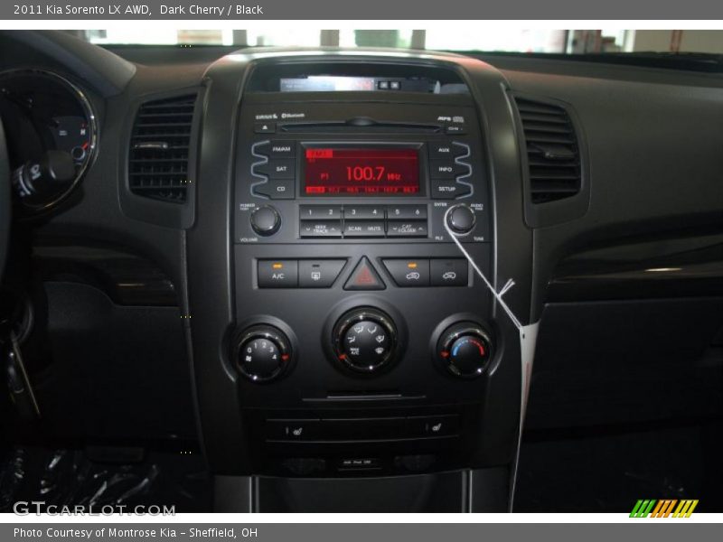 Dark Cherry / Black 2011 Kia Sorento LX AWD