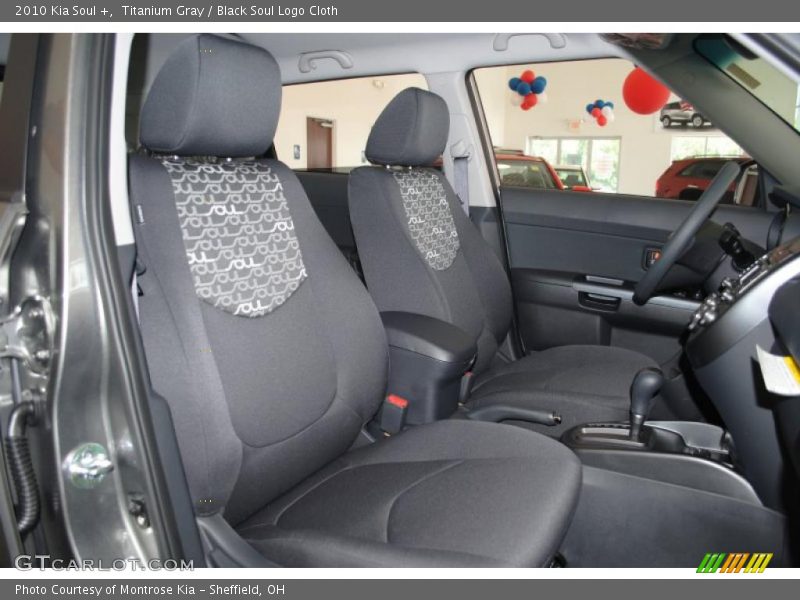 Titanium Gray / Black Soul Logo Cloth 2010 Kia Soul +