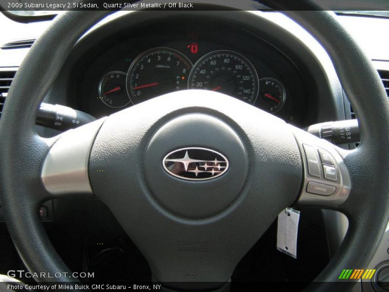 Quartz Silver Metallic / Off Black 2009 Subaru Legacy 2.5i Sedan