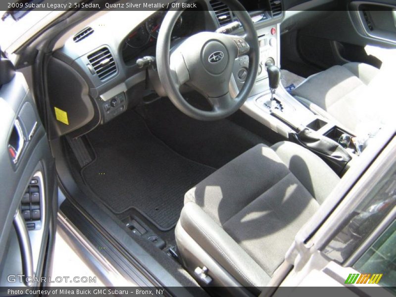 Quartz Silver Metallic / Off Black 2009 Subaru Legacy 2.5i Sedan