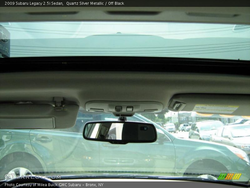 Quartz Silver Metallic / Off Black 2009 Subaru Legacy 2.5i Sedan