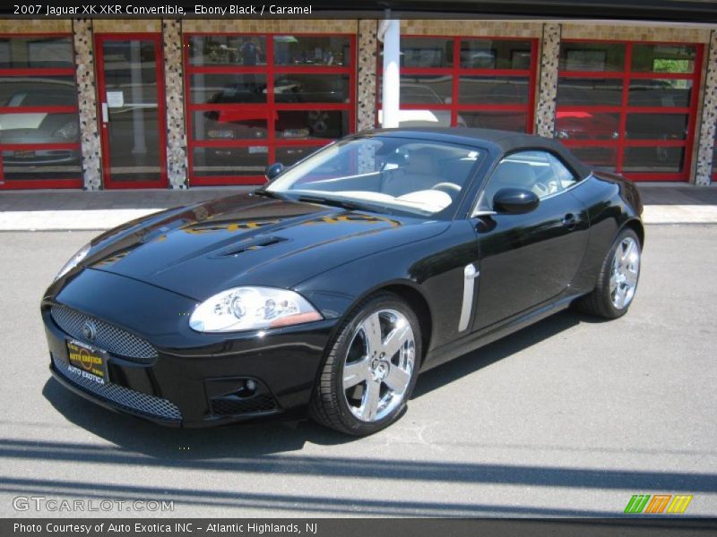 Ebony Black / Caramel 2007 Jaguar XK XKR Convertible
