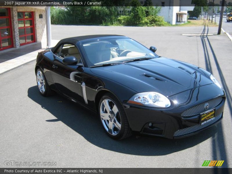 Ebony Black / Caramel 2007 Jaguar XK XKR Convertible