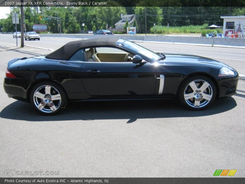Ebony Black / Caramel 2007 Jaguar XK XKR Convertible