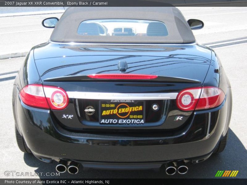 Ebony Black / Caramel 2007 Jaguar XK XKR Convertible