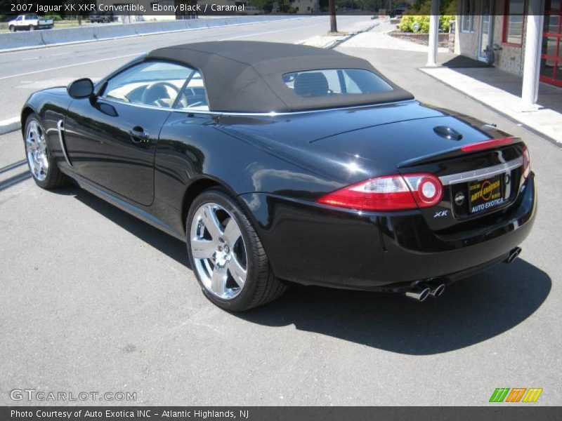 Ebony Black / Caramel 2007 Jaguar XK XKR Convertible