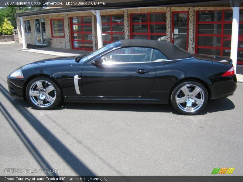 Ebony Black / Caramel 2007 Jaguar XK XKR Convertible