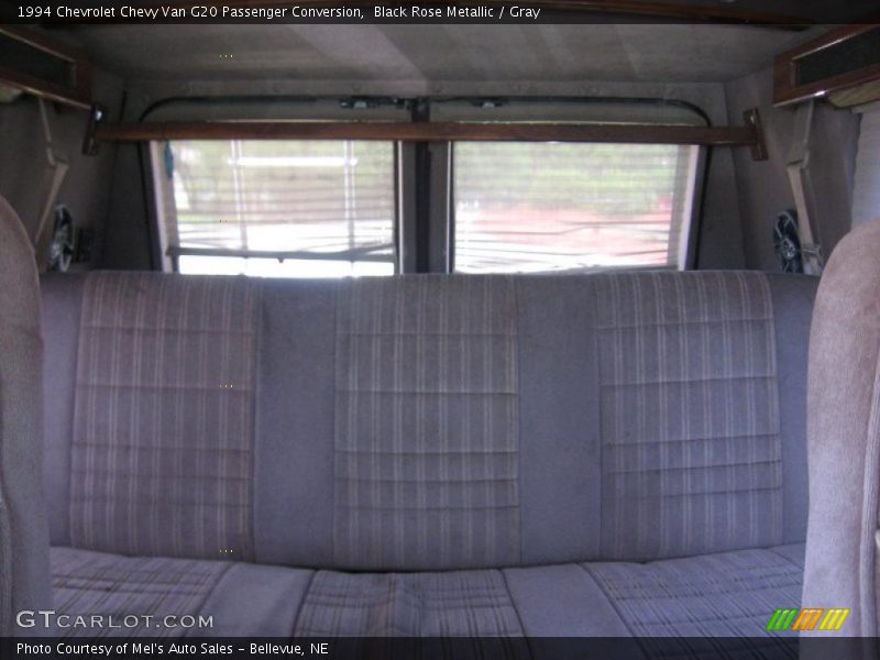 Black Rose Metallic / Gray 1994 Chevrolet Chevy Van G20 Passenger Conversion