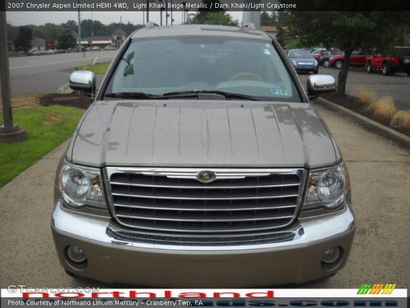 Light Khaki Beige Metallic / Dark Khaki/Light Graystone 2007 Chrysler Aspen Limited HEMI 4WD