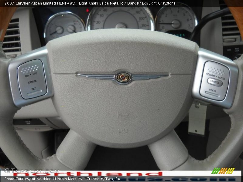 Light Khaki Beige Metallic / Dark Khaki/Light Graystone 2007 Chrysler Aspen Limited HEMI 4WD