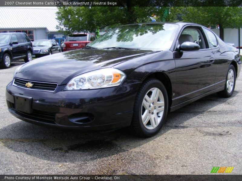 Black Amethyst / Neutral Beige 2007 Chevrolet Monte Carlo LT