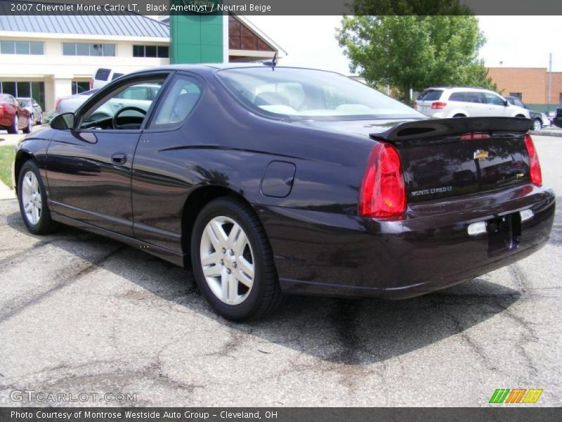 Black Amethyst / Neutral Beige 2007 Chevrolet Monte Carlo LT