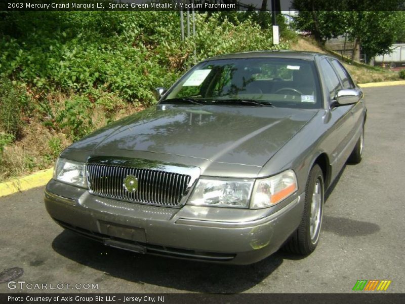Spruce Green Metallic / Medium Parchment 2003 Mercury Grand Marquis LS