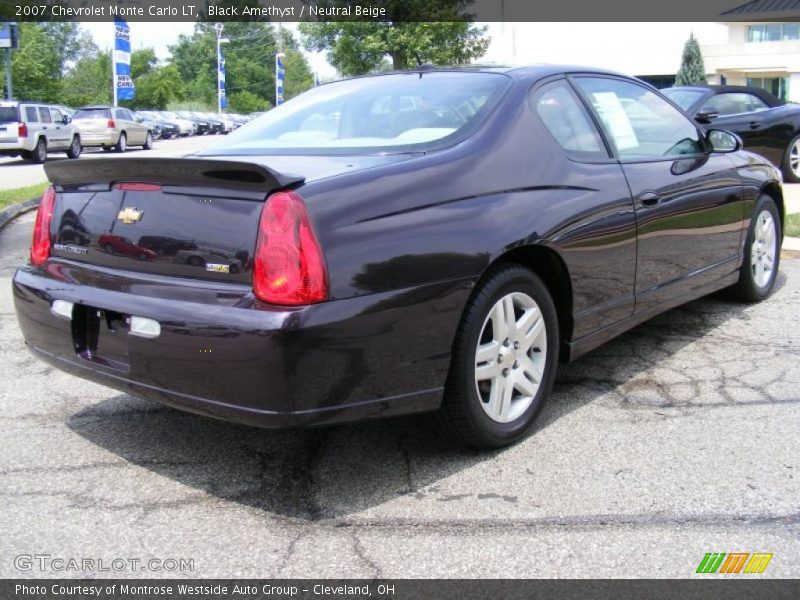 Black Amethyst / Neutral Beige 2007 Chevrolet Monte Carlo LT