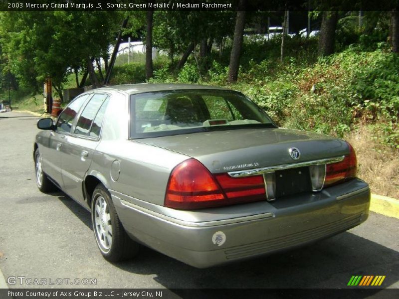 Spruce Green Metallic / Medium Parchment 2003 Mercury Grand Marquis LS