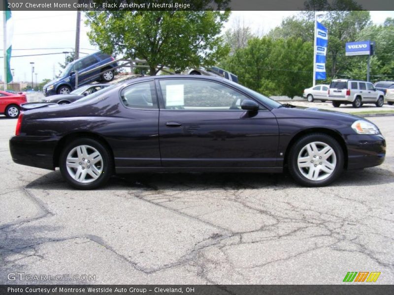 Black Amethyst / Neutral Beige 2007 Chevrolet Monte Carlo LT