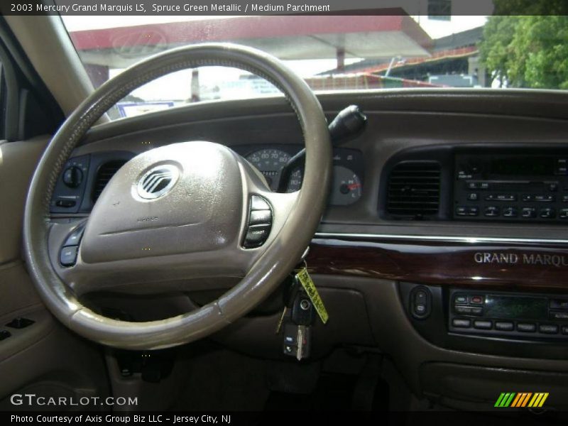 Spruce Green Metallic / Medium Parchment 2003 Mercury Grand Marquis LS