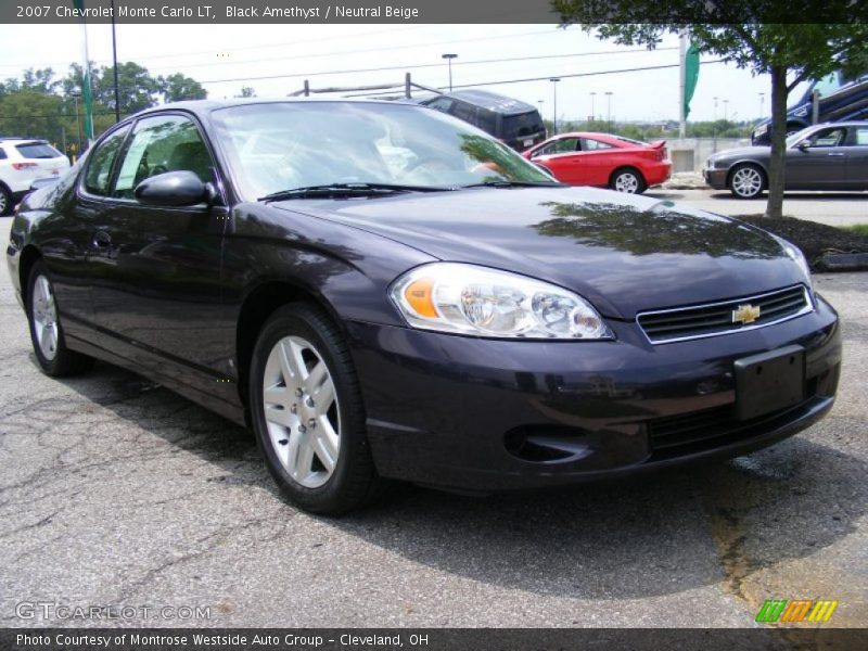 Black Amethyst / Neutral Beige 2007 Chevrolet Monte Carlo LT