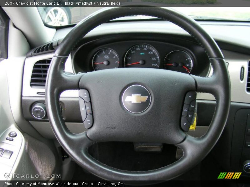 Black Amethyst / Neutral Beige 2007 Chevrolet Monte Carlo LT