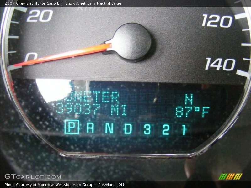 Black Amethyst / Neutral Beige 2007 Chevrolet Monte Carlo LT