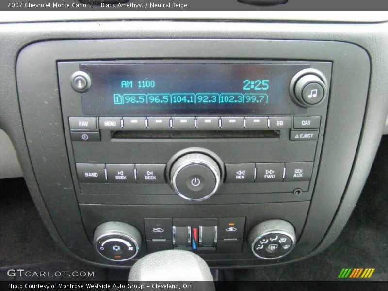 Black Amethyst / Neutral Beige 2007 Chevrolet Monte Carlo LT